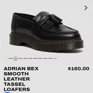 Dr. Martens Black Smooth Leather Tassel Loafers